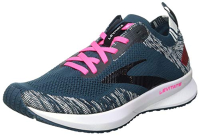 Brooks Levitate 4, Zapatillas para Correr Mujer, Navy/Black/Pink, 38.5 EU