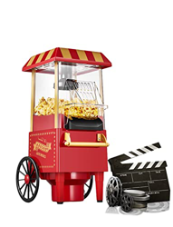 Máquinas de Palomitas Retro, Estilo Teatro, Palomitero Eléctrica, Operación con un Botón, 99% de Velocidad de Ráfaga, Saludable y sin BPA, Fácil Limpi en oferta