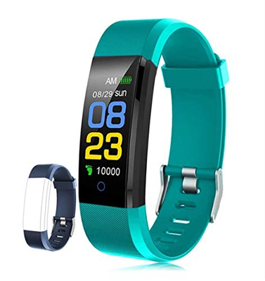 FX-FISH Pulsera Actividad Inteligente Pantalla Color Reloj con Pulsómetro Impermeable Monitor de Ritmo Cardíaco Podómetro Deportiva Fitness Tracker pa