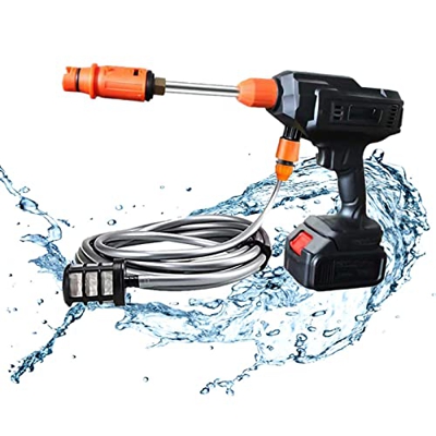 MEARCOO 24V Limpiadora a Presion Bateria, Portatil Hidrolimpiadora Portatil con Accesorios, Hidrolimpiadora a Bateria Alta Presion, Limpiadoras A Pres