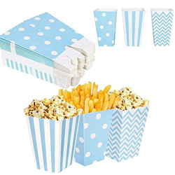 60 Pcs Caja de Palomitas de Maíz, Caja de Pop Corn, Caja de Palomitas de Maíz Mini, Bolsas de Palomitas de Maíz, Caja de Cartón para Palomitas de Maíz características