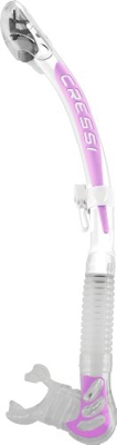 Cressi Alpha Ultra Dry Snorkel de Silicona UnisexBlanco/Lilac