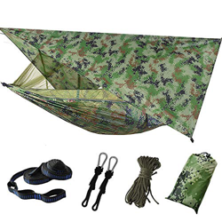 Dyna-Living - Mosquitera colgante para hamaca de jardín, exterior con Tarp, Hammac Camping Hammock, doble hamaca colgante 200 kg, capacidad de carga ( en oferta