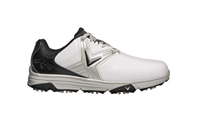 Callaway Chev Comfort 2020 Zapato de golf impermeable sin clavos Hombre, Blanco/Negro, 42 EU
