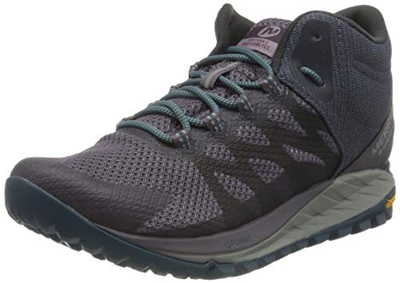 Merrell Antora 2 Mid GTX, Zapatillas para Caminar Mujer, Morado (Shark), 37.5 EU