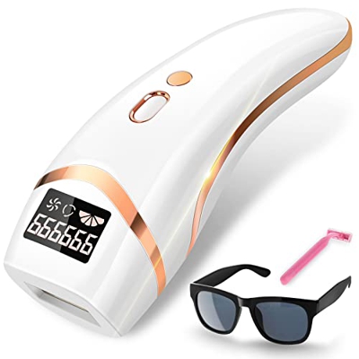 VIYSPNV Depiladora Laser, Depiladora Luz Pulsada con 999,999 Pulsos de Luz & 5 Niveles de Energia & 2 Modos, Sistema de Depilacion IPL de Laser Depila