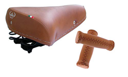 Montegrappa Sillín Muelles + Manillar Ecopiel Ideales Bici Graziella - Época - R -Holanda/Vintage-Marrón características