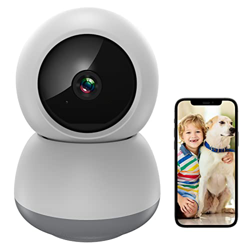 Vigilabebés con Cámara 1080P HD, Cámara Vigilancia Bebés con Audio Bidireccional, Seguimiento de Movimiento y Alarma Sonora, Tarjeta SD/ Cloud en oferta