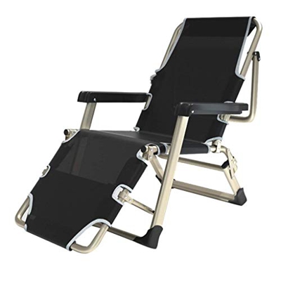 GLXLSBZ Tumbonas y sillones reclinables de jardín de Gran tamaño en Warehouse | Sillas de jardín reclinables Plegables de Metal Resistente con Taburet