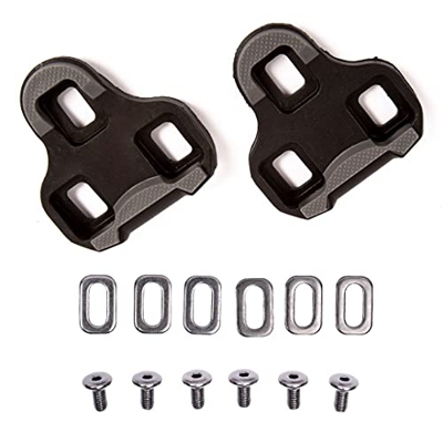 VeloChampion Look KEO Juego de calas de bicicleta compatibles - Reemplazo de calas flotantes para pedales de bicicleta estándar KEO (9 grados, Negro/G