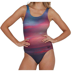 Speedo Digital Placement U-Back 1 Piece Bañador, Mujer, True Navy/Sky Blue/Lava Red/Orange Fizz/Mango/Maro, 36 precio