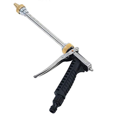 Boquilla de manguera de metal de latón, varilla larga de jardín, lavado automático de automóviles de alta presión, pistola de agua de alta presión, ro