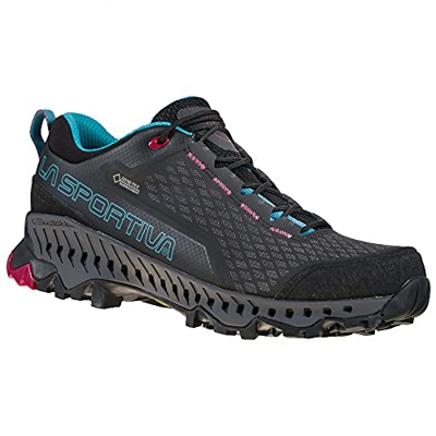 LA SPORTIVA Spire Woman GTX, Zapatillas de Senderismo Mujer, Black/Topaz, 37.5 EU