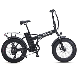 GUNAI Bicicleta eléctrica 20 Pulgadas Freno de Disco Bicicleta de montaña Plegable con batería de Litio de 48V 15AH (Negro) en oferta