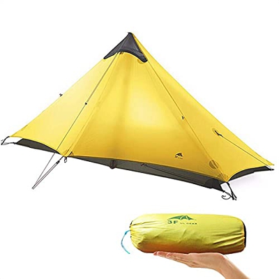 KIKILIVE Nueva Tienda de campaña de Malla Ultraligera LanShan para 1 Persona / 2 Personas, Acampar, mochileros y mochileros