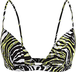 Calvin Klein Fixed Triangle-rp-Print Parte Superior de Bikini, Enredado Tiger Direct Verde, L para Mujer características