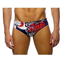 Turbo Power Maon Flag Pañal para Nadar, Rouge/Marin, M Unisex Adulto características