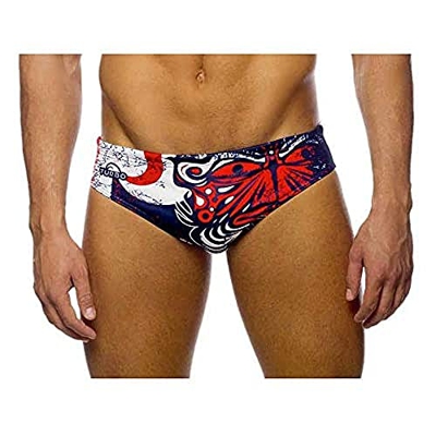 Turbo Power Maon Flag Pañal para Nadar, Rouge/Marin, M Unisex Adulto