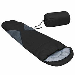 Tidyard Saco de Dormir Negro 5℃ 1400g,Saco de Dormir de Plumón Ultraligero Momia - Saco de Dormir Adulto Loft - Camping Accesorios Bajas Temperaturas  en oferta