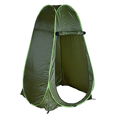 Tienda de Aseo Pop Up Tienda de Campaña Portátil Ducha Aseo Privacidad Camping Carpas Vestidor, 1.2 × 1.2 × 1.9 m (Verde)