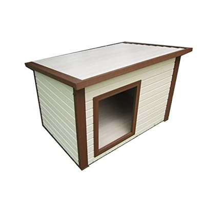 Casa para Perros De Madera Y Plástico para Exteriores Casa para Perros Al Aire Libre Adecuada para Perros Grandes Y Medianos Resistente A La Luz A Pru