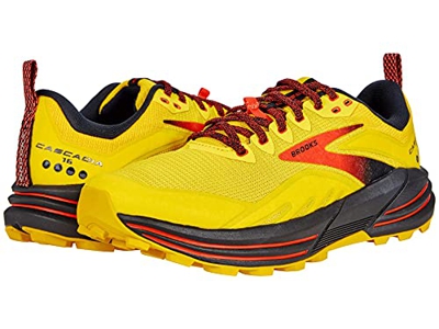 Brooks Cascadia 16, Zapatillas para Correr Hombre, Yellow Black Grenadine, 44 EU