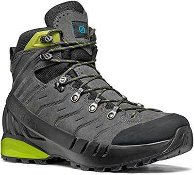 Scarpa Cyclone-S GTX, Botas de Senderismo Hombre, Shark-Lime Gore-Tex Tai Shell Trek, 45 EU