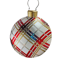 feiledi Trade Bola de jardín inflable de PVC con bomba, 23,6 pulgadas, decoración de Navidad precio