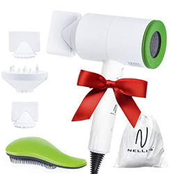Nelli's® Secador de pelo de 2000 W Phon profesional a iones negativos, todo tipo de cabello con tres boquillas, potente y silencioso, para peluquería  en oferta