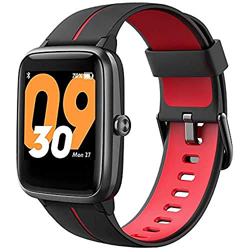 TicKasa Vibrant Fitness Smartwatch para Hombres y Mujeres con 5 ATM Resistente al Agua, Monitor de frecuencia cardíaca, Seguimiento del sueño, 10 días características