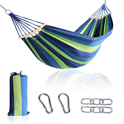 CCLIFE Hamaca con Soporte Plegable para Jardín Patio Trasero Playa Mochileros, Multicolor,255cm,Carga MAX 120kg, Color:DHGMT-ZBH-001Abmg