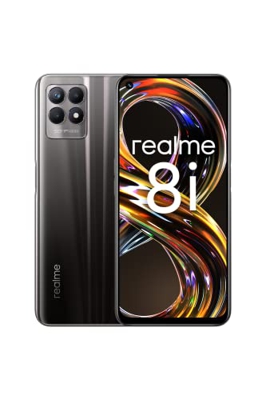 realme 8i - Smartphone Libre (Pantalla fluida de 6.6" 120 Hz, 4GB RAM + 128GB Almacenamiento, MediaTek Helio G95, Cámara triple de IA de 50 MP, Baterí
