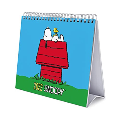 Calendario escritorio Deluxe 2022 Snoopy - Calendario 2022 sobremesa - Calendario 2022 Snoopy │ Calendario Snoopy - Calendario mesa 2022 - Calendario 