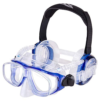 IST/DOLPHIN - ME-67/448 : Mascara Gafas Buceo con Orejeras Silicona Vision Lateral Pro Ear