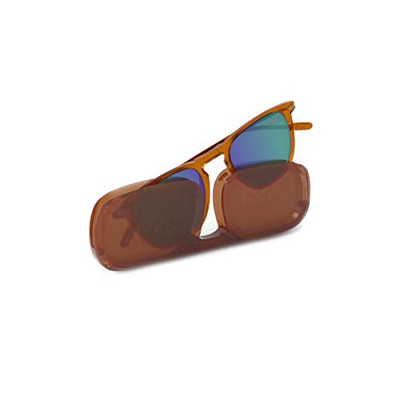Nooz Gafas de sol polarizadas para hombre y mujer - Protección de categoría 3 - Marrón - con funda compacta - Colección DINO