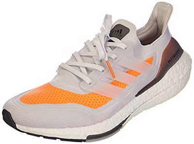 adidas Ultraboost 21, Zapatillas para Correr Hombre, Dash Grey/Dash Grey/Screaming Orange, 43 1/3 EU