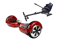 Smart Balance Premium Hoverboard Regular Red Spider con HoverKart, Patinete electrico Auto Equilibrio 6.5 Pulgadas con Bluetooth, Motor 700W y LED es  en oferta