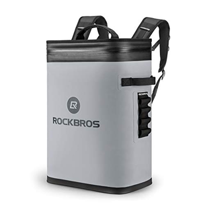 ROCKBROS Bolsa Nevera 20L Portátil Mochila Enfriamiento 48H Impermeable Flexible para Camping Picnic Playa Barbacoa Pescar Viaje en Coche