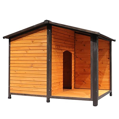 Casetas para perros Madera Maciza para Interiores Y Exteriores Perrera Grande, Mediana Y Pequeña Anticorrosión Y Resistente A La Lluvia Extraíble Y La