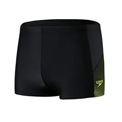 Speedo Dive Aquashort Am Bañador, Hombre, Black/Oxid Grey/Fluo Yellow, 42 precio