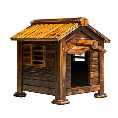 ZYBCRR Casa de Perros de Madera for Perros afuera Resistente a la Intemperie, Madera Interior al Aire Libre doméstico doméstico doméstico doméstico do