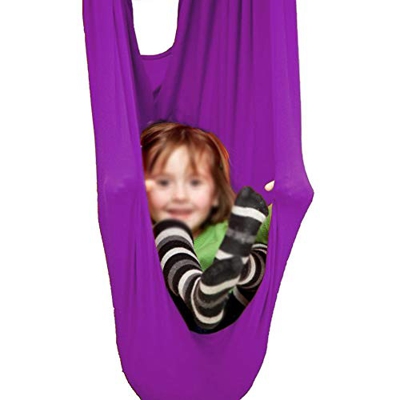 MHCYKJ Ajustable Hamaca Yoga Elástica Aérea Interior Columpio Terapia para Niños Adolescentes Adultos Hamaca Acurrucada Swing Sensorial para Autismo T