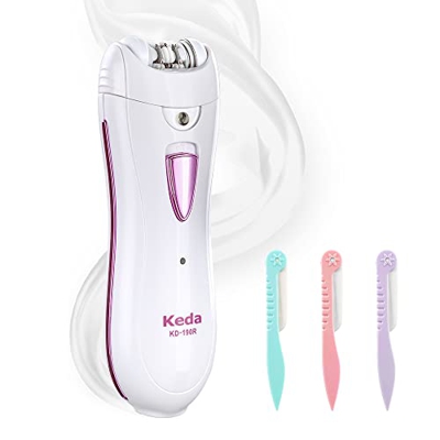 Depiladora Mujer, Depiladora Facial Mujer con Luz LED, Depiladora Electrica Mujer Recargable Sin Cable, Depiladora Aptas para Axilas, Piernas y Bikini