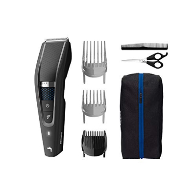 Philips Cortapelos para hombres, Series 5000 Clipper, esfera que cambia de longitud con 28 ajustes, grados 0-7, 90 minutos de tiempo de funcionamiento