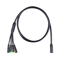 BAFANG 1T4 EB-Bus arnés de cables a prueba de agua, 4 en 1, cable de extensión para BBS BBS01 BBS02 BBSHD BBS conector del acelerador de pulgar, para  en oferta