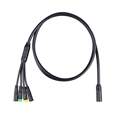BAFANG 1T4 EB-Bus arnés de cables a prueba de agua, 4 en 1, cable de extensión para BBS BBS01 BBS02 BBSHD BBS conector del acelerador de pulgar, para 