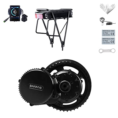 BAFANG Mid Drive Kit para Bicicleta de montaña Bicicleta de Carretera Potencia Nominal Tensión Nominal 48V 500W Conversión de Bicicleta Kit de Motor e