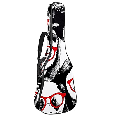 Beginner Acoustic Guitar Bundle Tamaño completo Spruce Top Cutaway Acoustic Guitar bag, Panda Negro Blanco