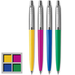 Parker Jotter Originals - Colección de bolígrafos, surtido de acabados retro, punta mediana, cuatro unidades, tinta negra precio