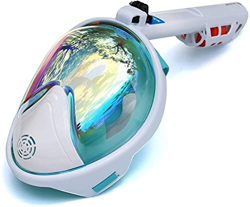 AWJ máscara de Buceo Máscara de esnórquel Máscaras de Buceo Bajo el Agua Vista Amplia de 180 Grados Máscara de Buceo de Cara Completa Conjunto de esnó características